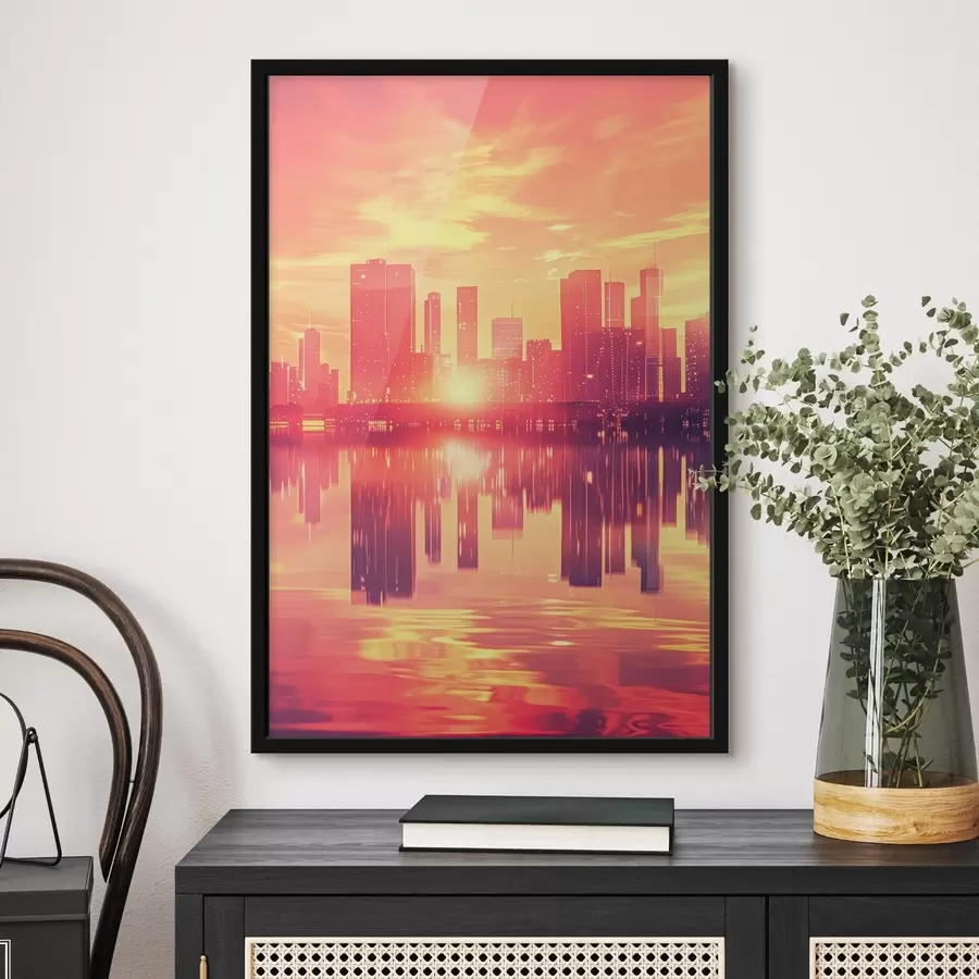 murales de pared Pedido en el contexto de una ciudad moderna f45659