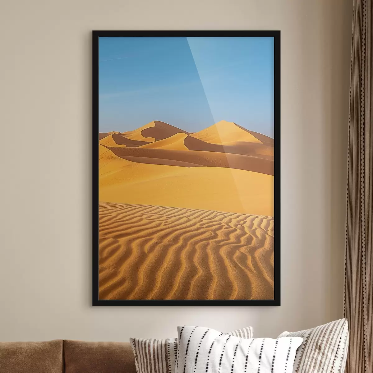 Poster Cielo azul con el desierto como telón de fondo f45666