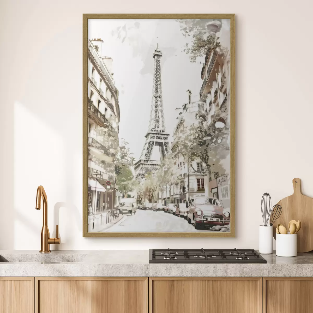 Poster Imagen de París, imitación de pintura f45668