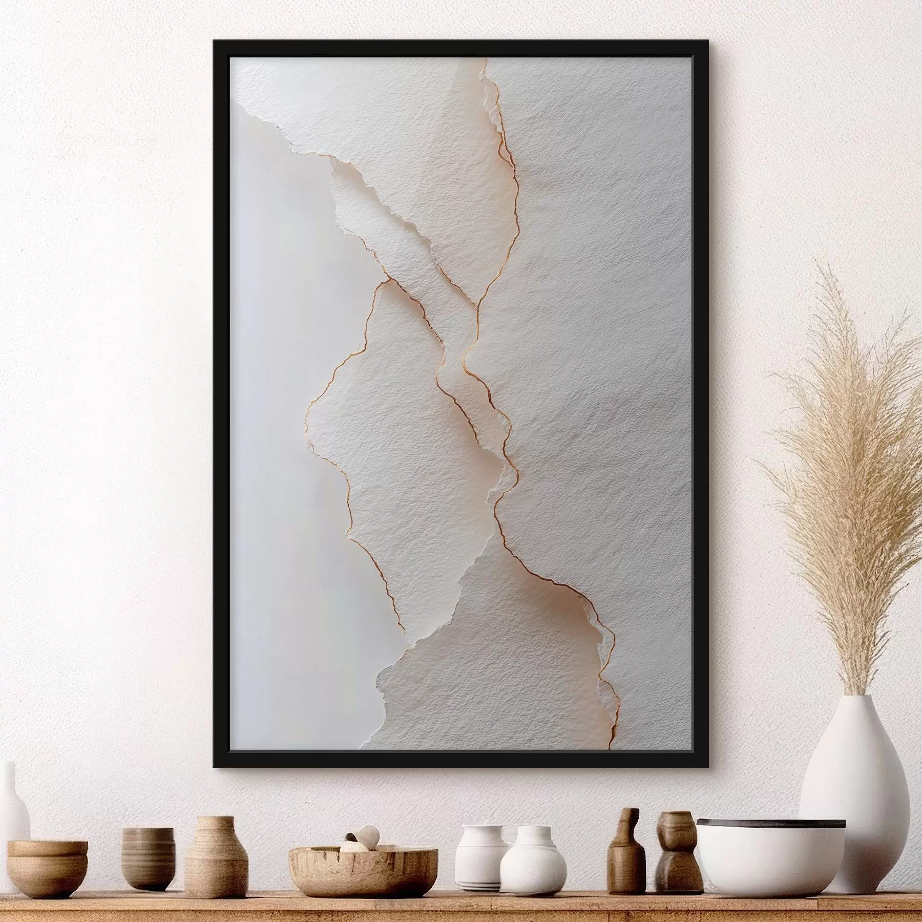 murales de pared El papel ligero se rasga con un borde fino f45884