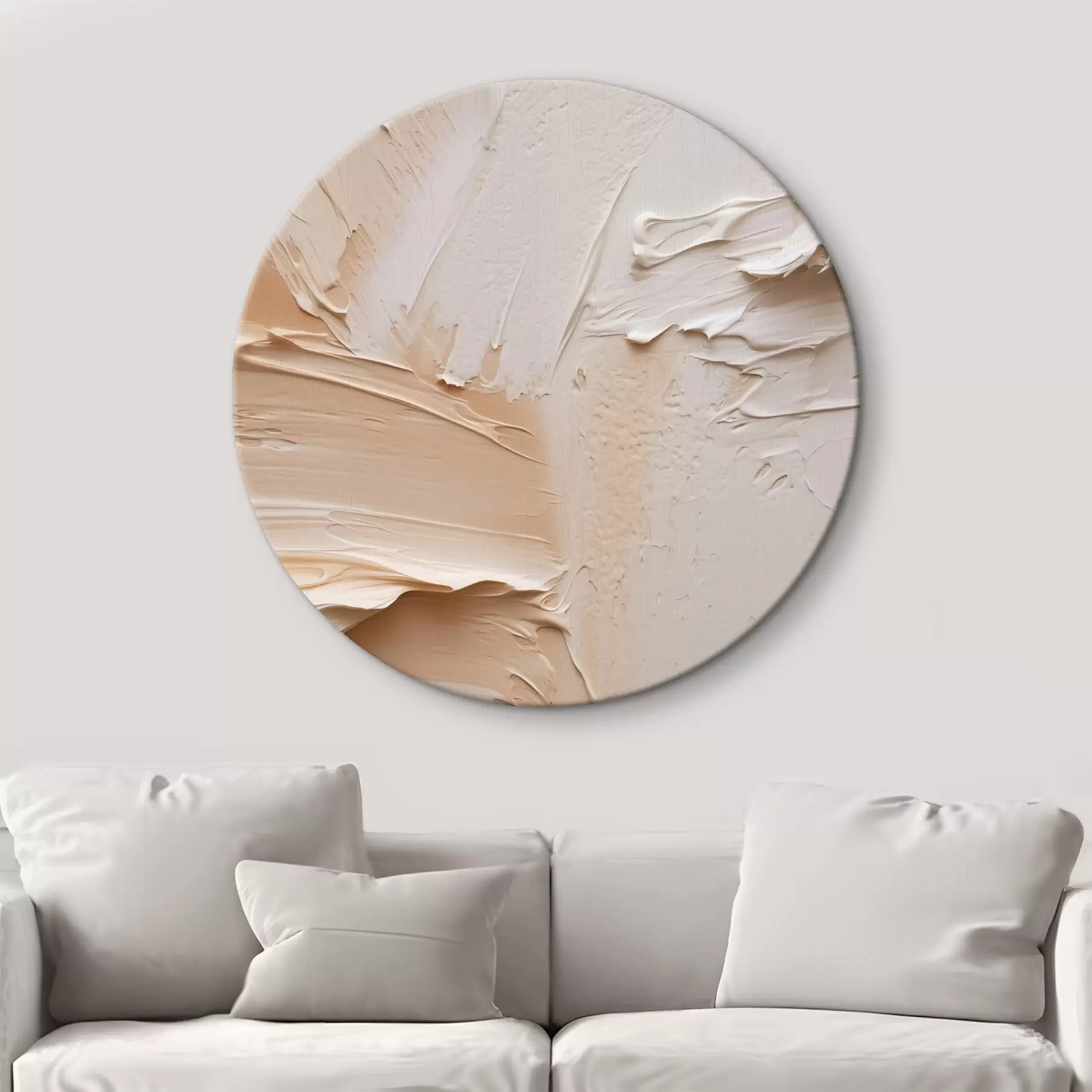 murales de pared Pinceladas ligeras e impasto, textura cremosa y arenosa r45872