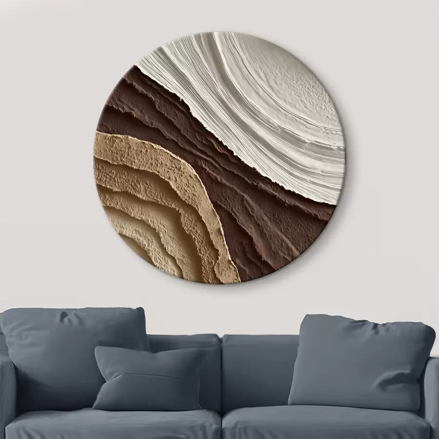 murales de pared Terrazas de color marrón crema con textura natural r45895