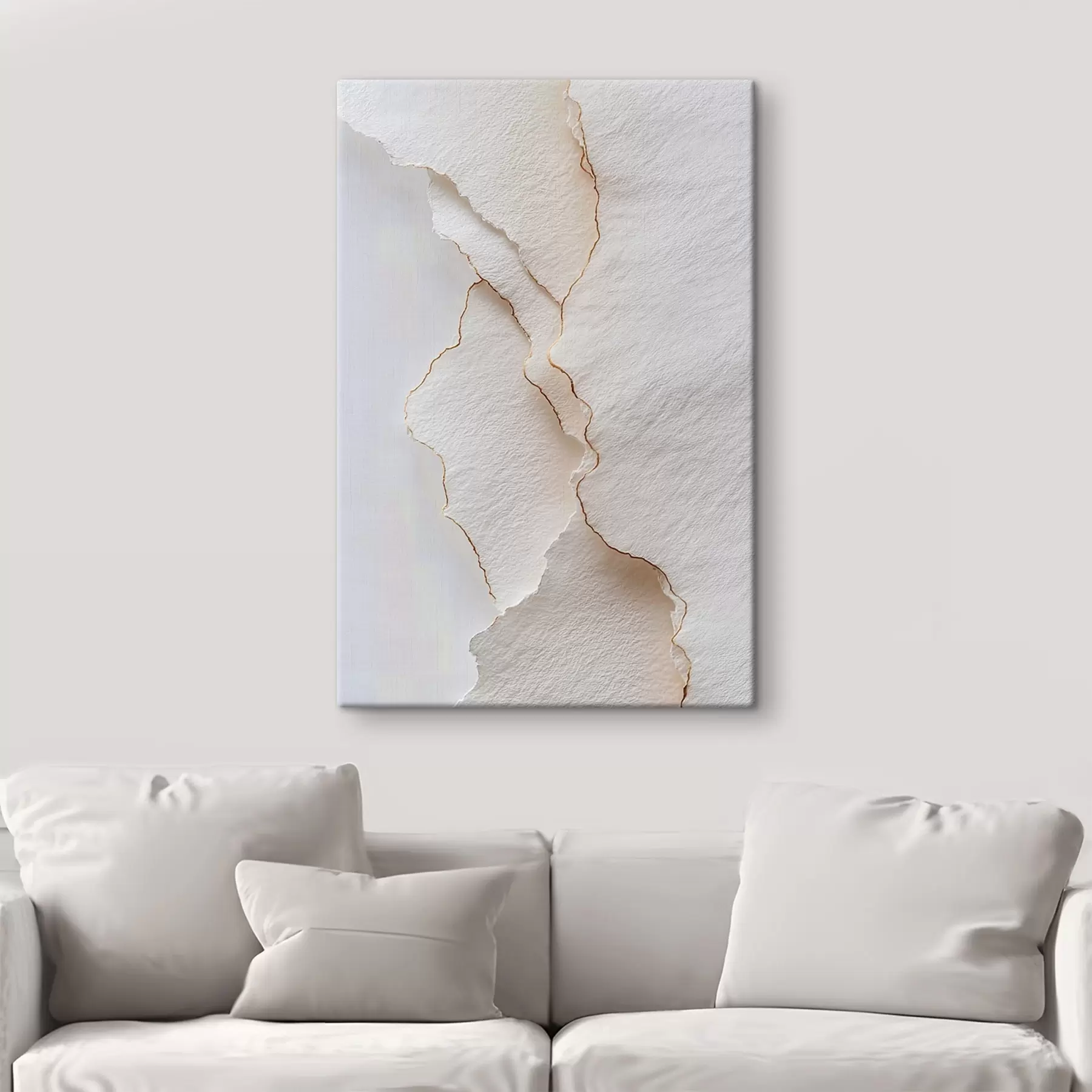 murales de pared El papel ligero se rasga con un borde fino s45884