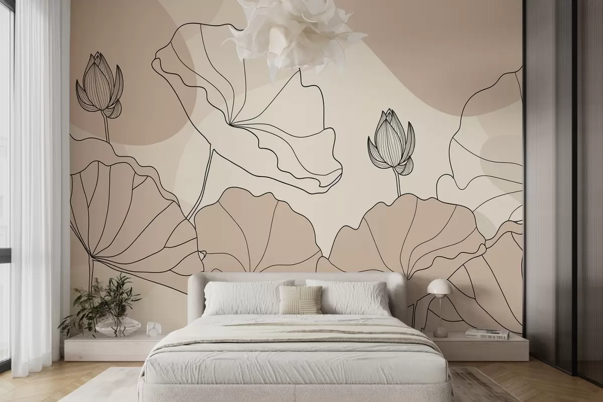 murales de pared Flores de loto w04648