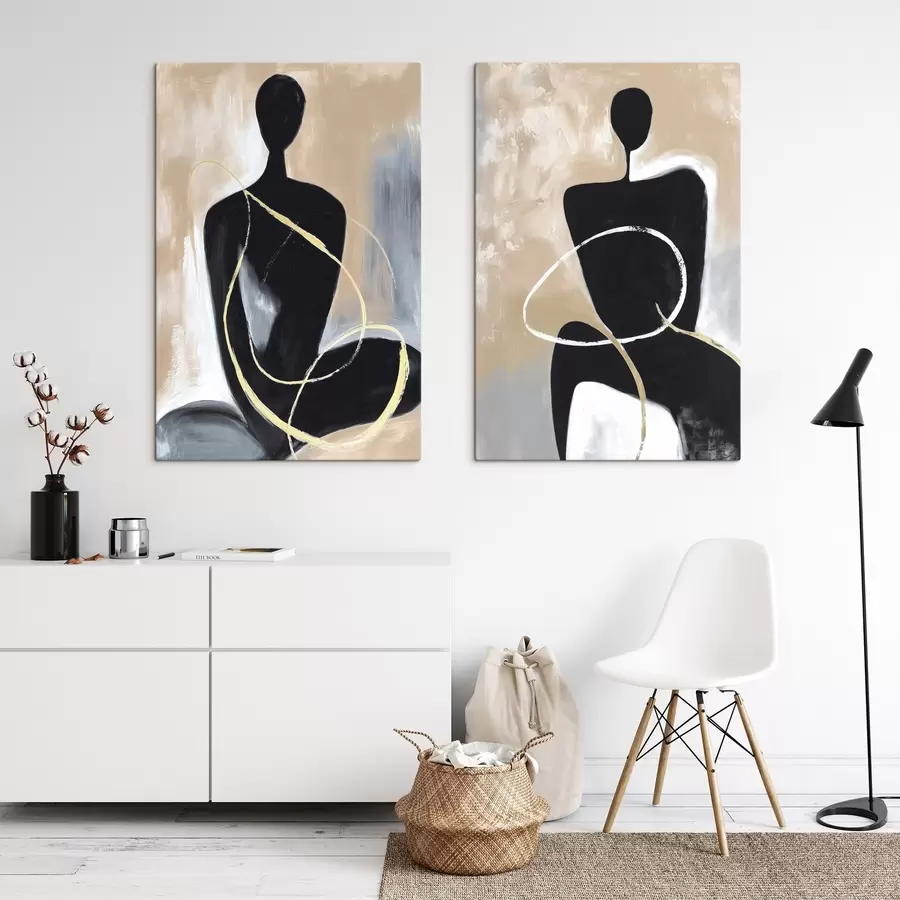 murales de pared siluetas abstractas m00719