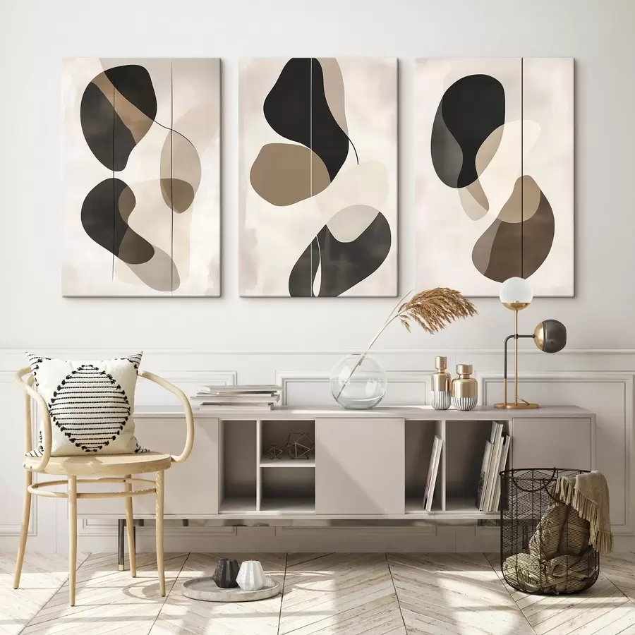 murales de pared Formas abstractas flotantes m00777