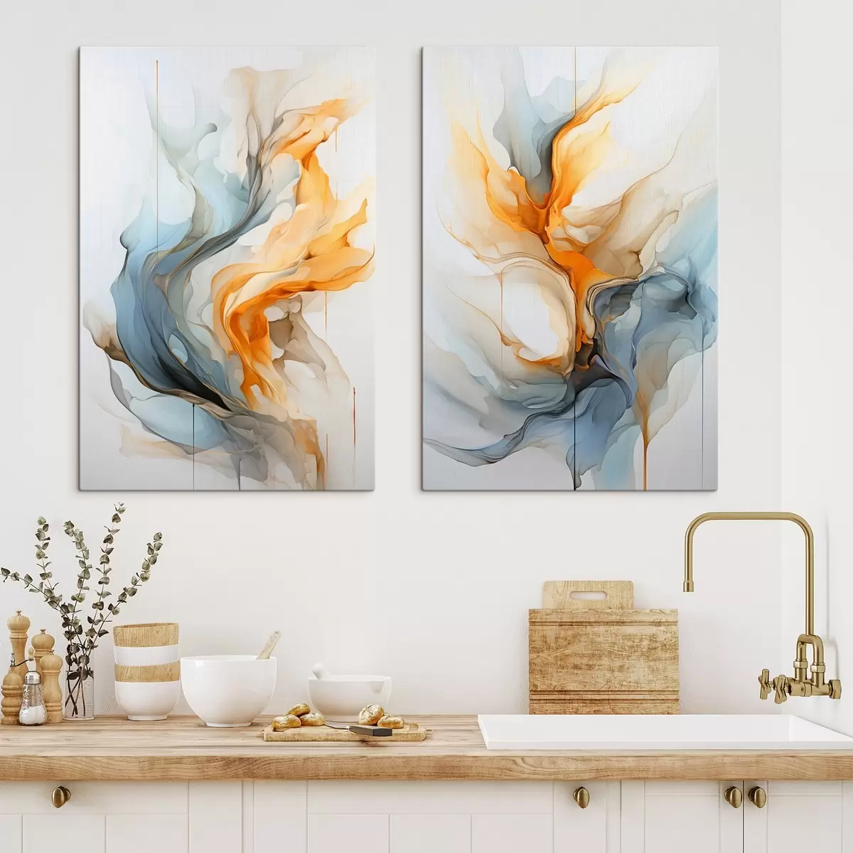 murales de pared Abstracción líquida m00781