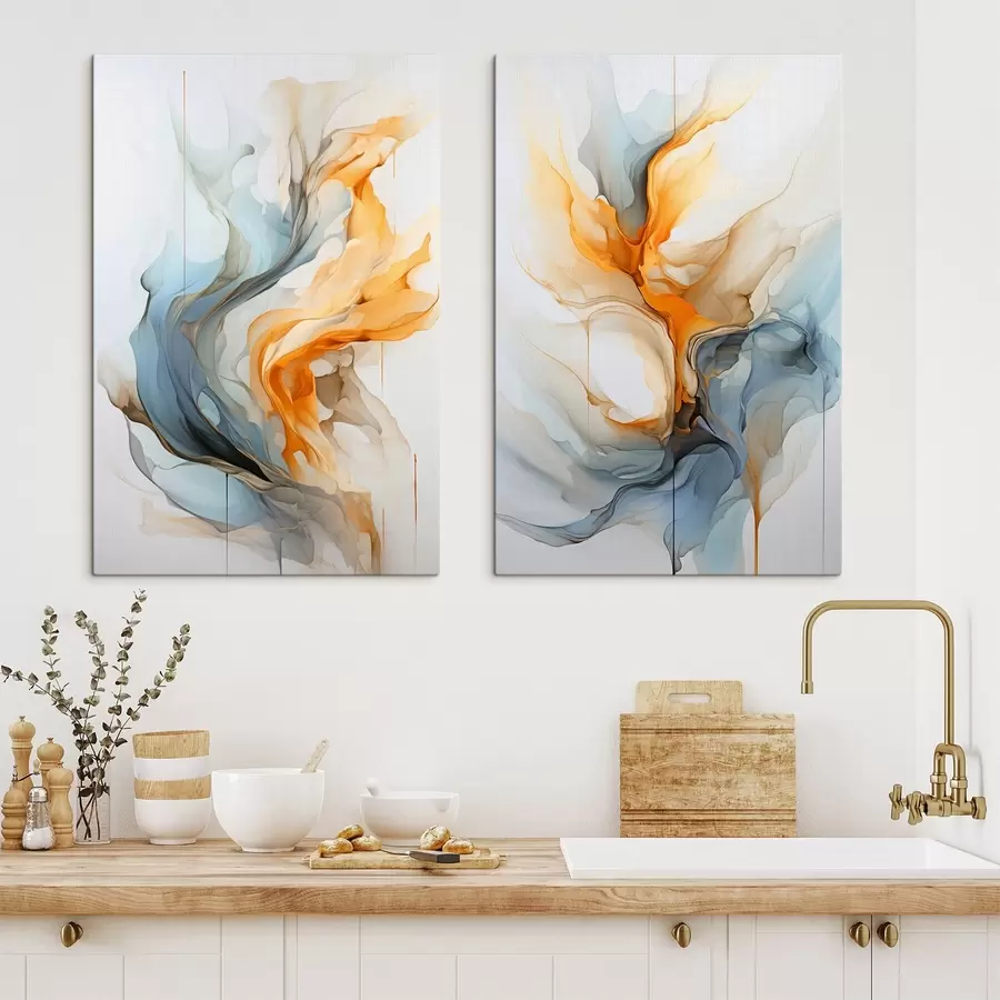 murales de pared Abstracción líquida m00781