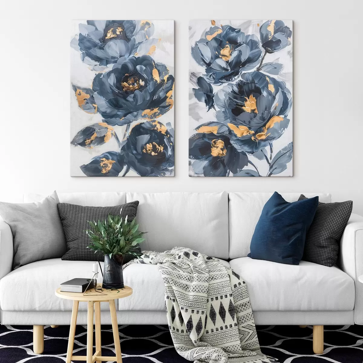 murales de pared Grandes flores abstractas m00782