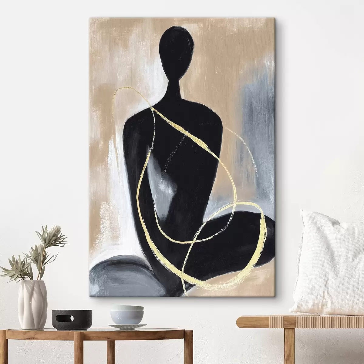 murales de pared Silueta abstracta s45985