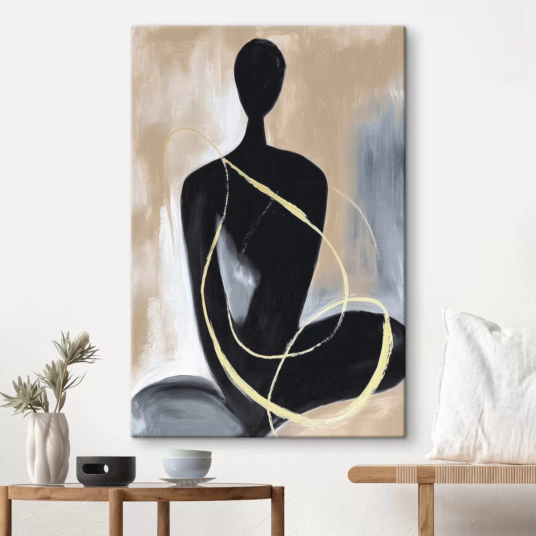 murales de pared Silueta abstracta s45985