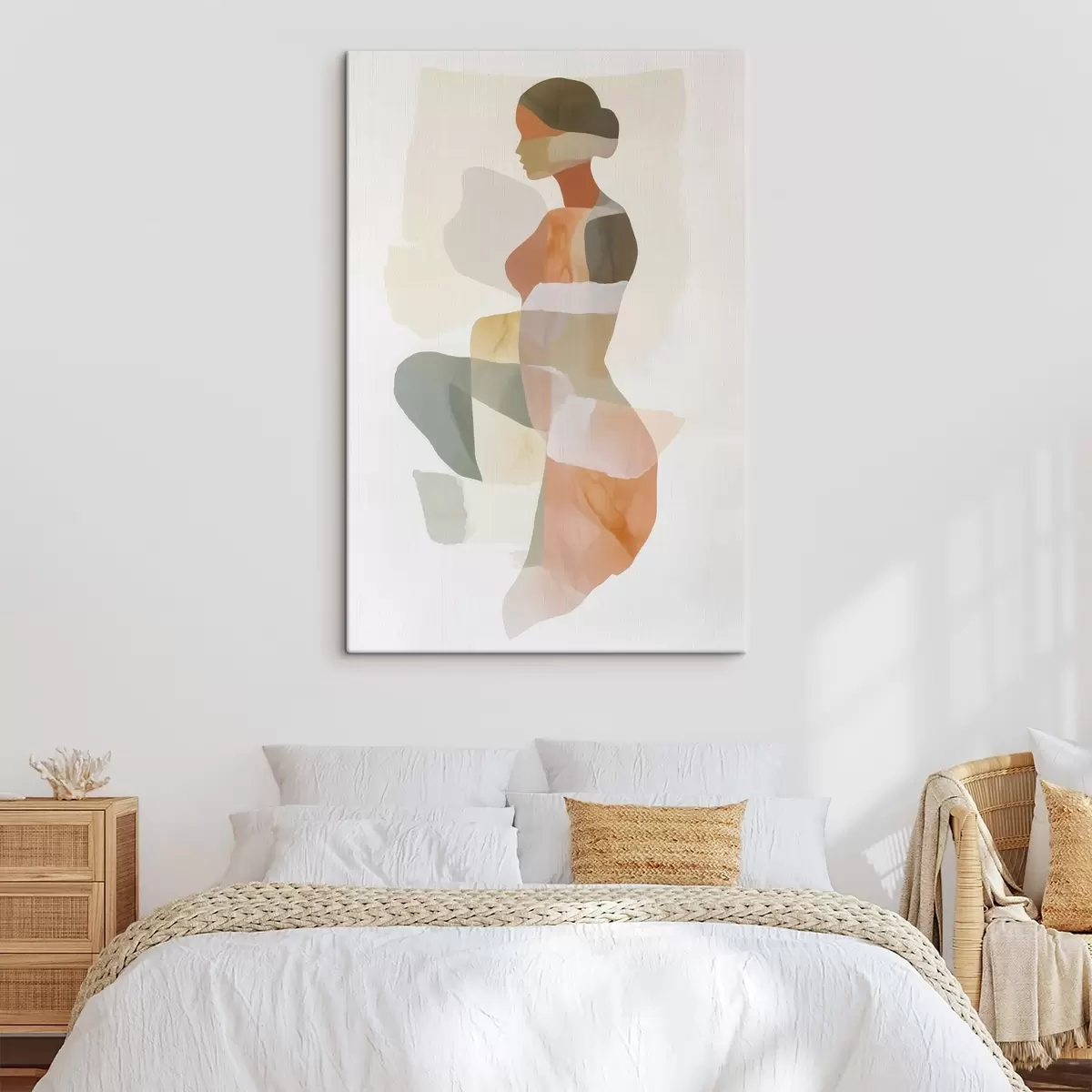 murales de pared Silueta femenina abstracta s45992