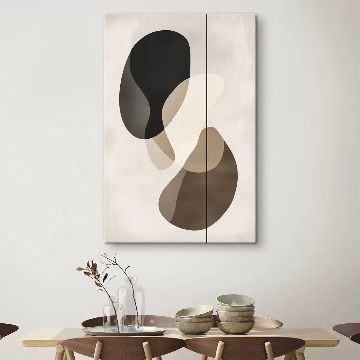 murales de pared Formas abstractas flotantes s45994