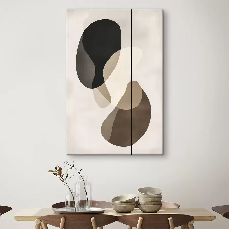 murales de pared Formas abstractas flotantes s45994