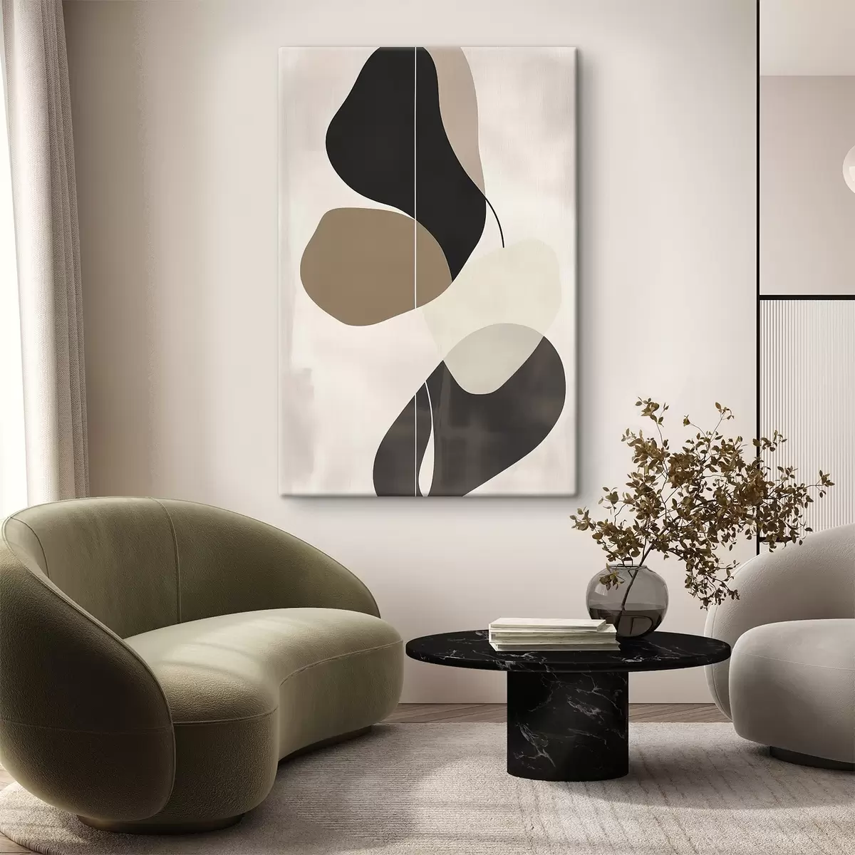 murales de pared Formas abstractas flotantes s45995