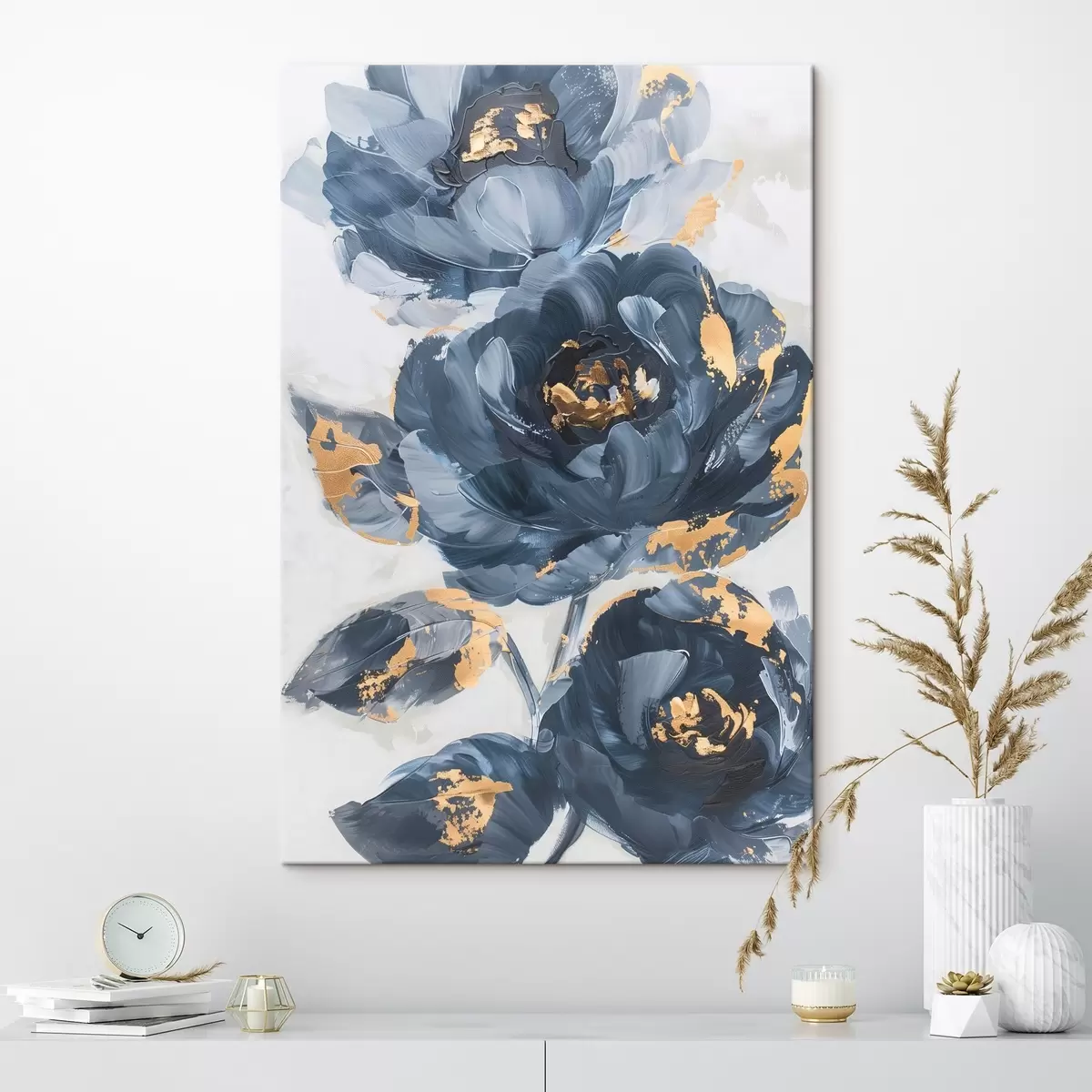 murales de pared Grandes flores abstractas s46011