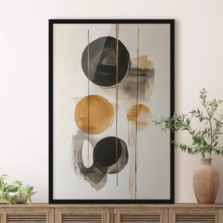 murales de pared Círculos abstractos f45779