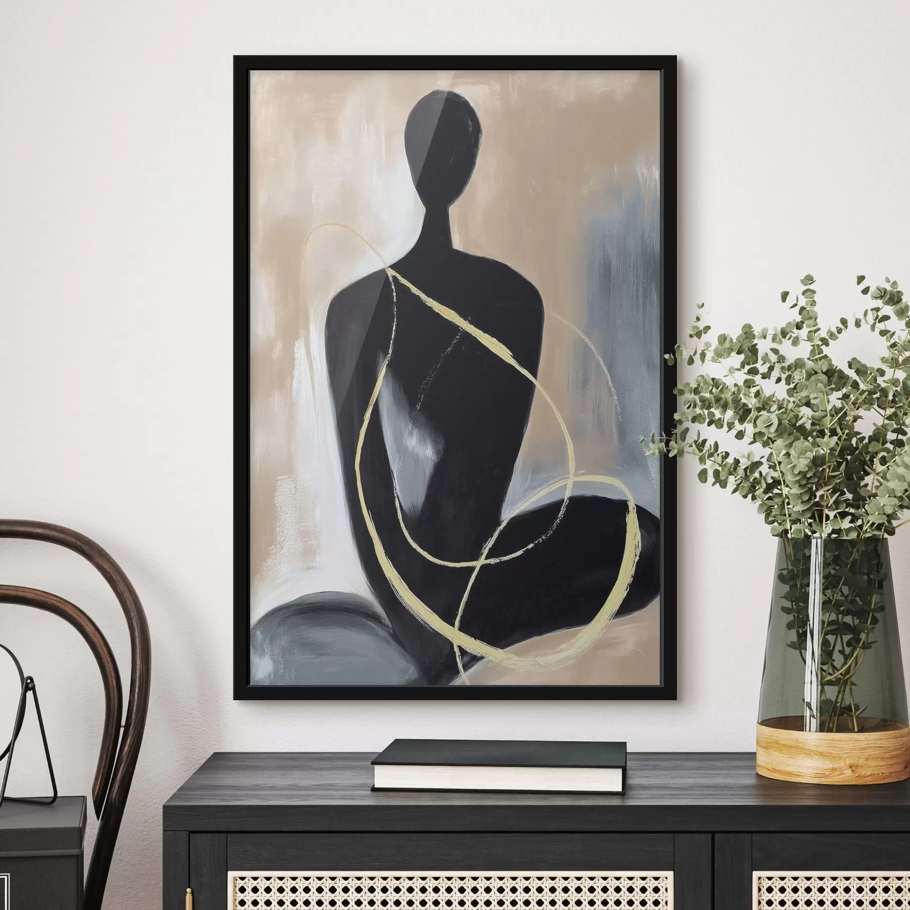 murales de pared Silueta abstracta f45985