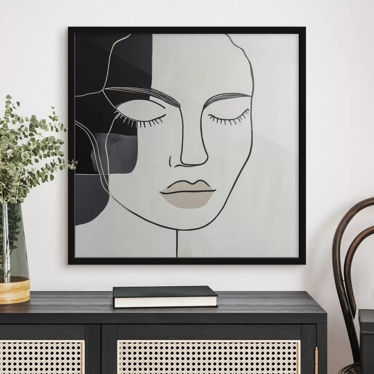 Poster Retrato abstracto minimalista f45987