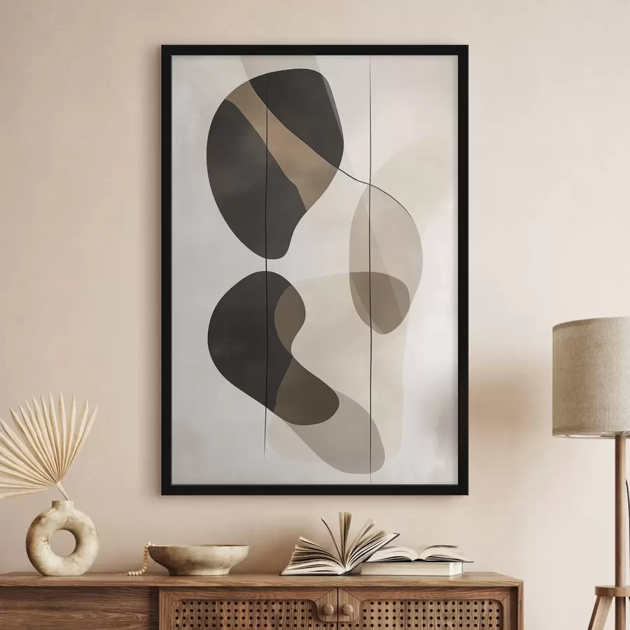 murales de pared Formas abstractas flotantes f45991