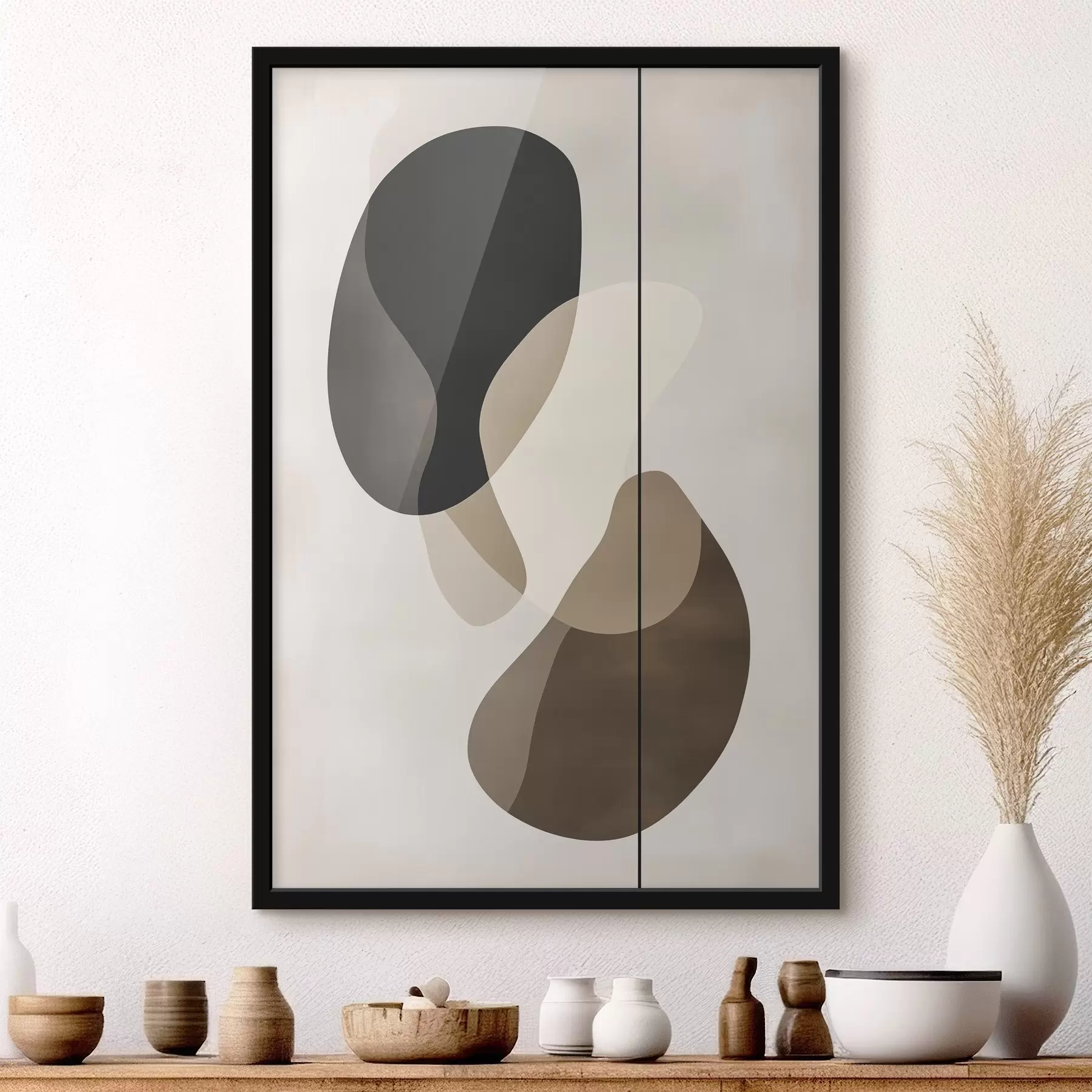 murales de pared Formas abstractas flotantes f45994