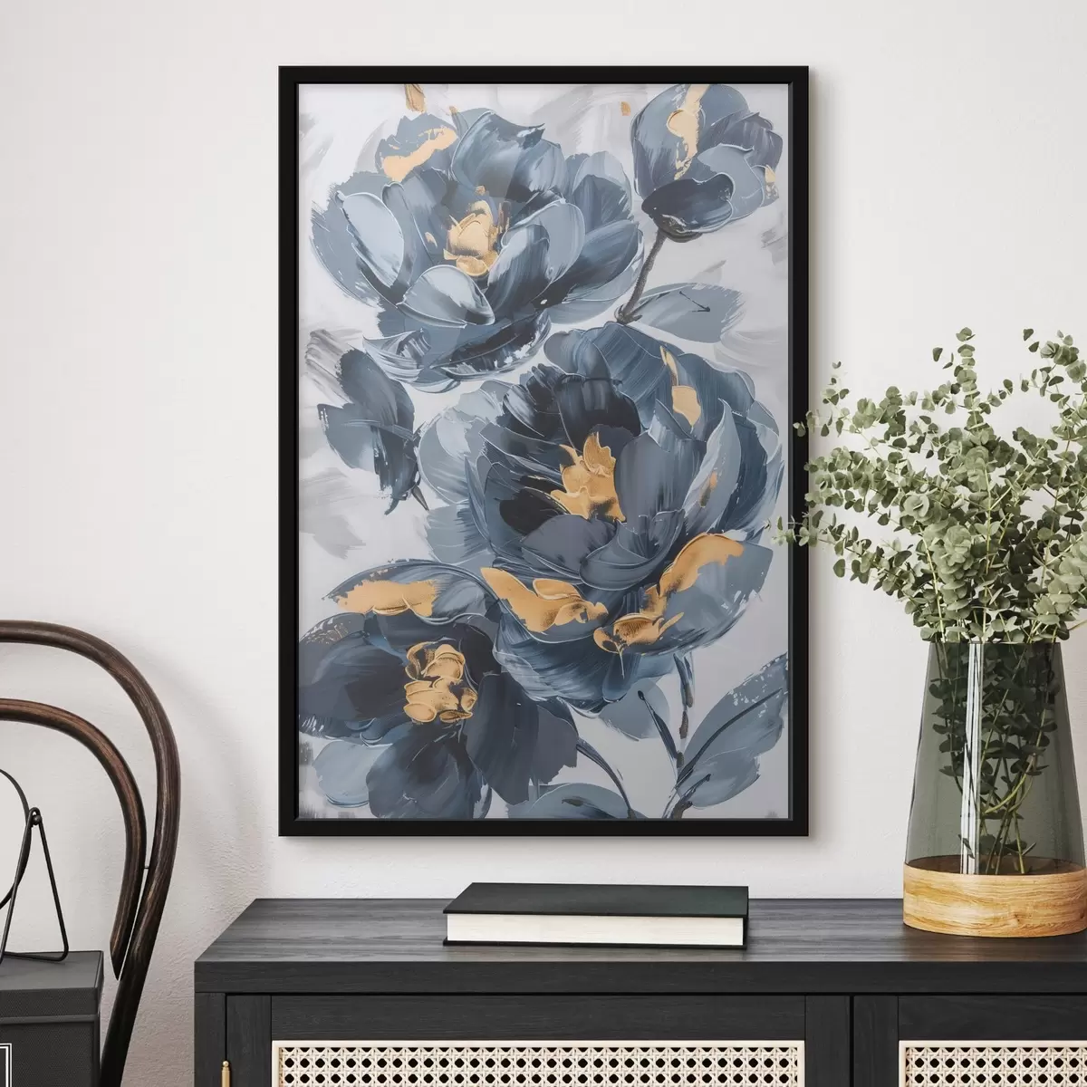 Poster Grandes flores abstractas f46010
