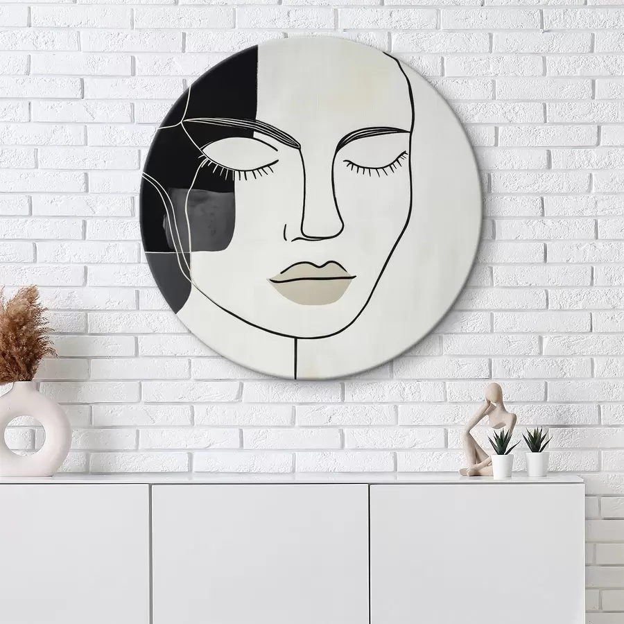 murales de pared Retrato abstracto minimalista r45987