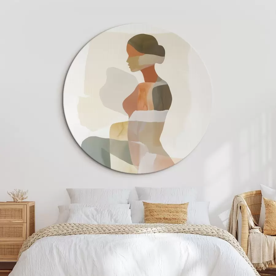 murales de pared Silueta femenina abstracta r45992