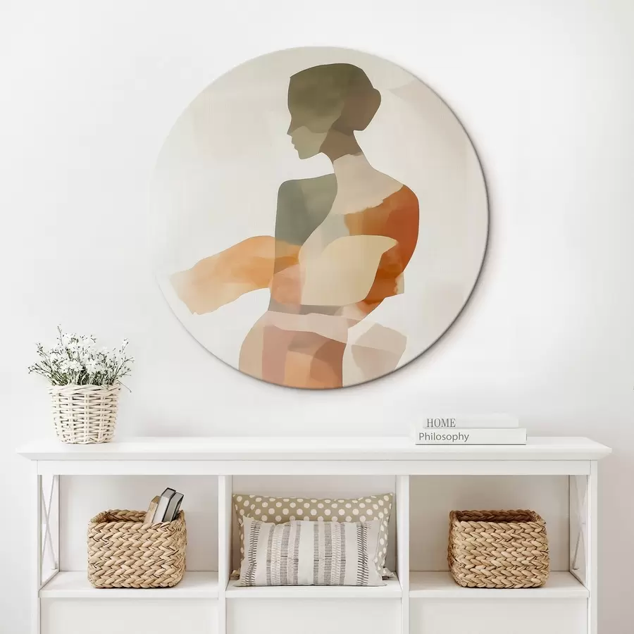 murales de pared Silueta femenina abstracta r45993