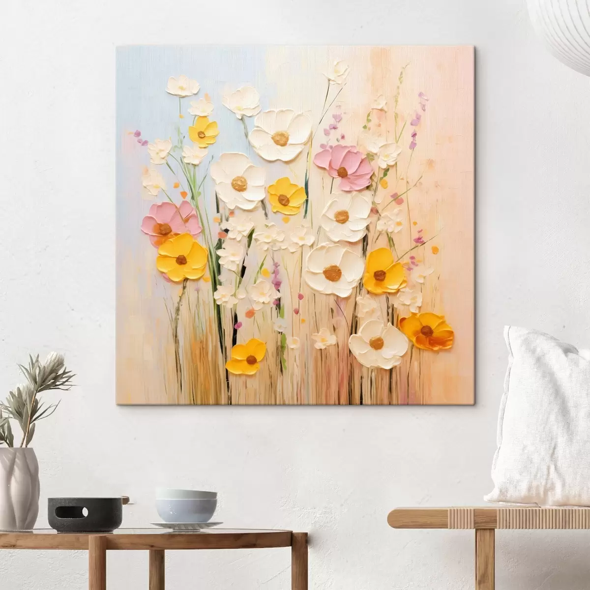 murales de pared Abstracción primaveral con elementos pictóricos s45740