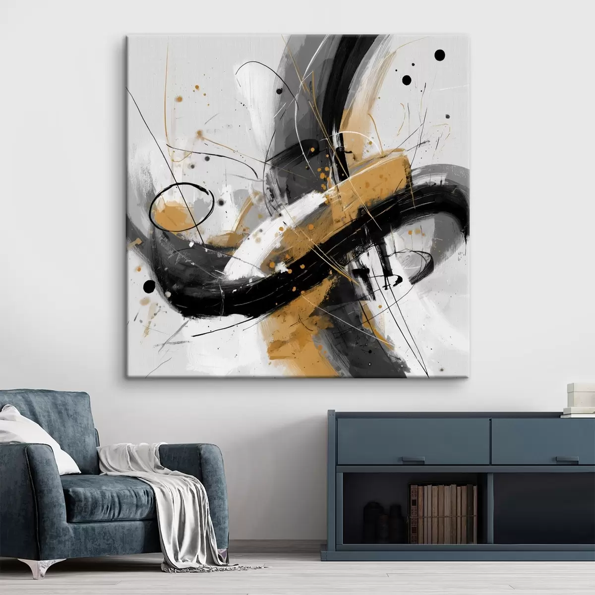 murales de pared Eco gráfico en estilo abstracto moderno s45848