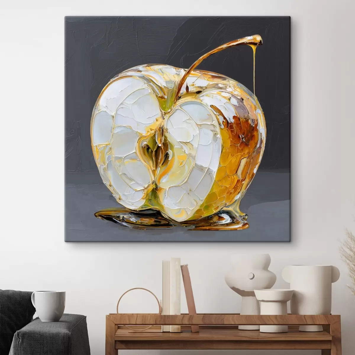 murales de pared Manzana dulce en estilo pictórico s45861