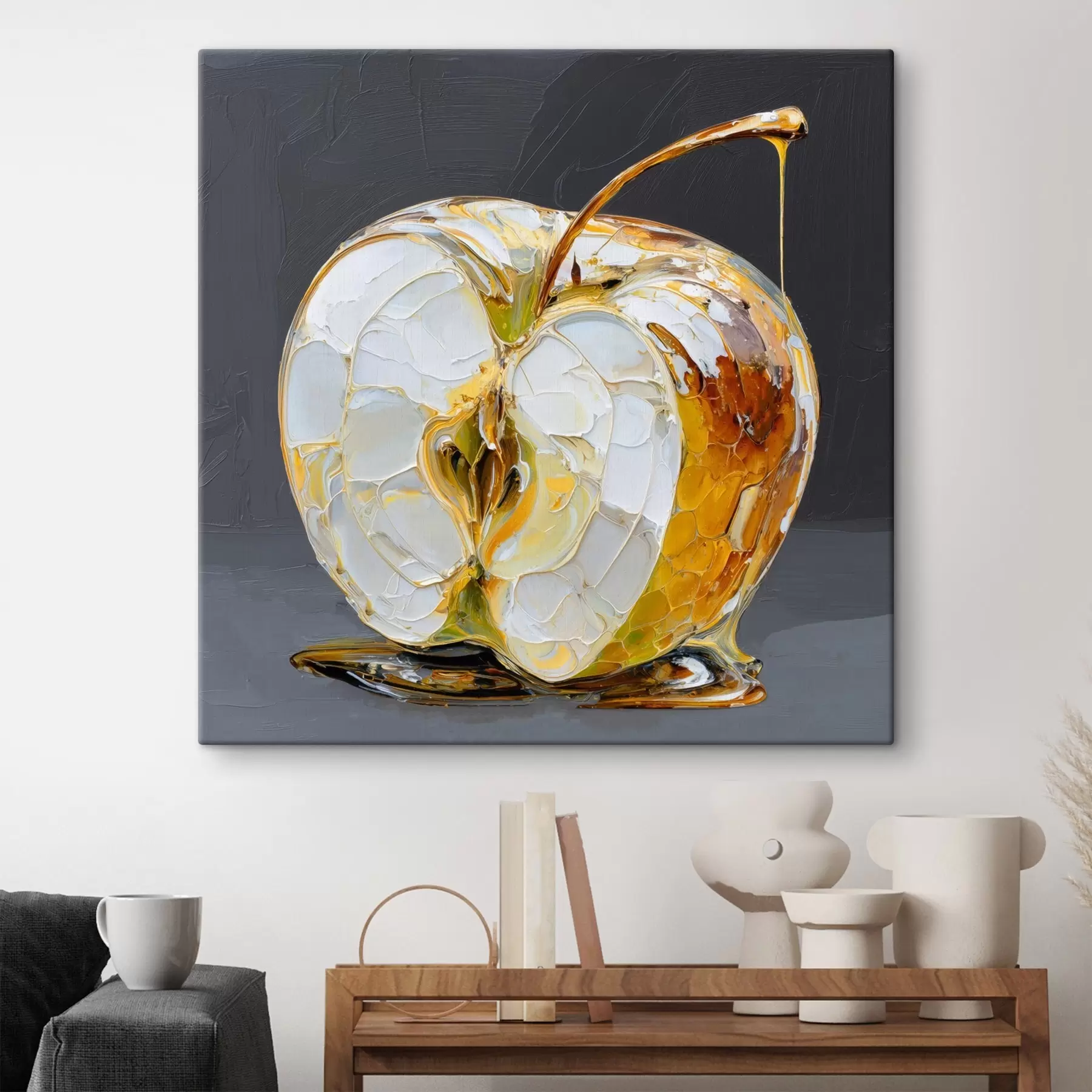 murales de pared Manzana dulce en estilo pictórico s45861