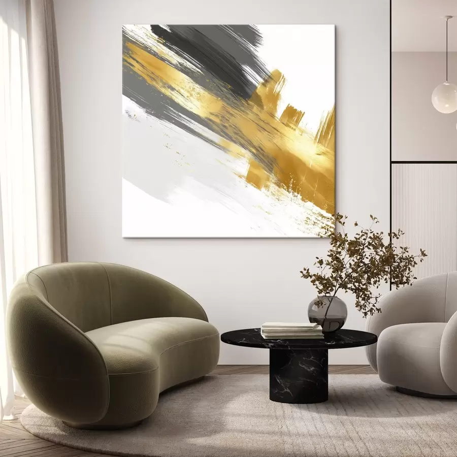 murales de pared Arte moderno con elementos de pinceladas rápidas s45865