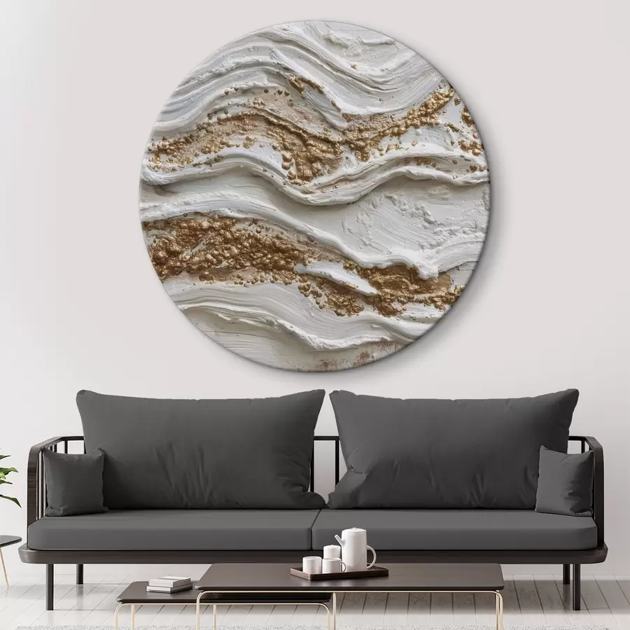murales de pared Ondas de relieve en estilo abstracto texturizado r45854