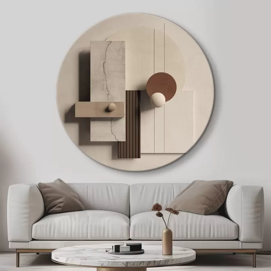 murales de pared Equilibrio geométrico en estilo minimalista r45855