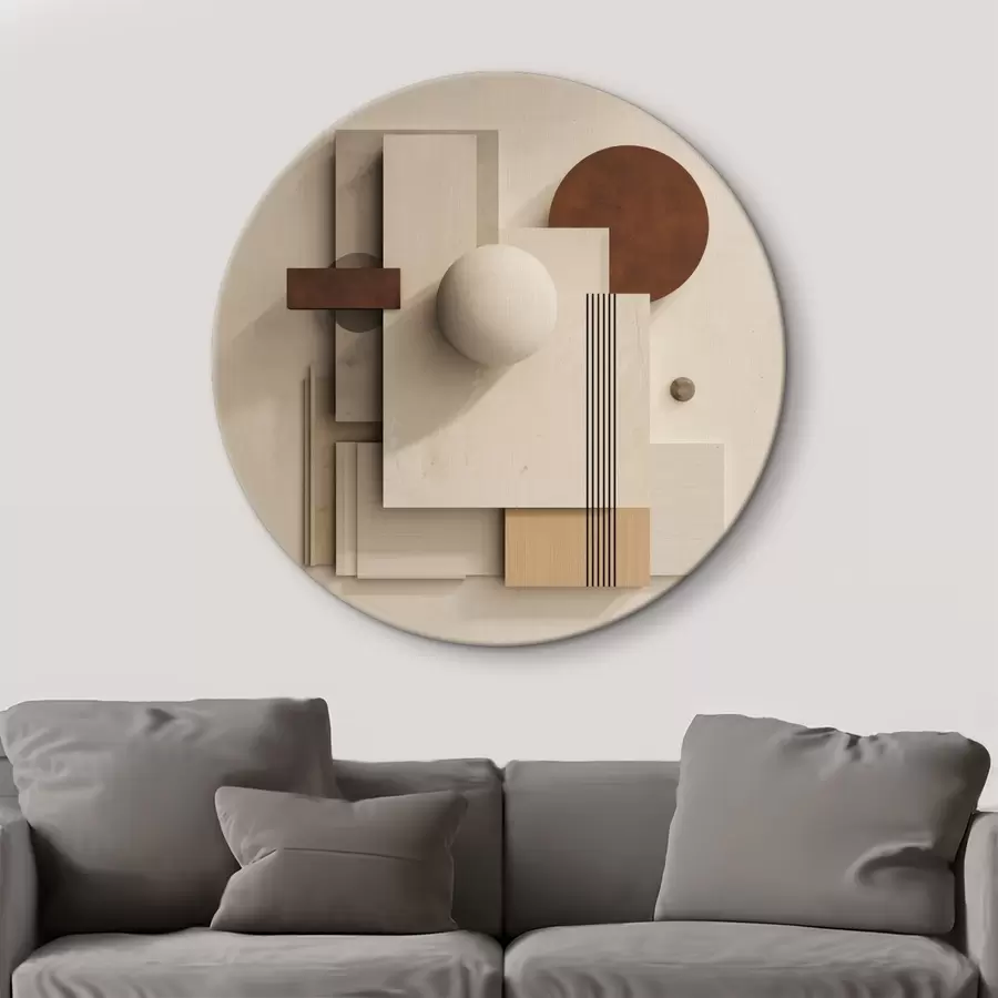 murales de pared Geometría de la calma en estilo minimalista moderno r45856