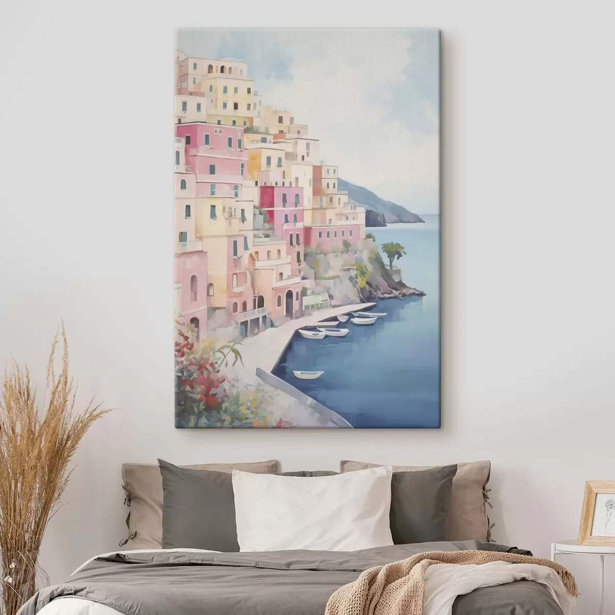 murales de pared Casas junto a la bahía s46066