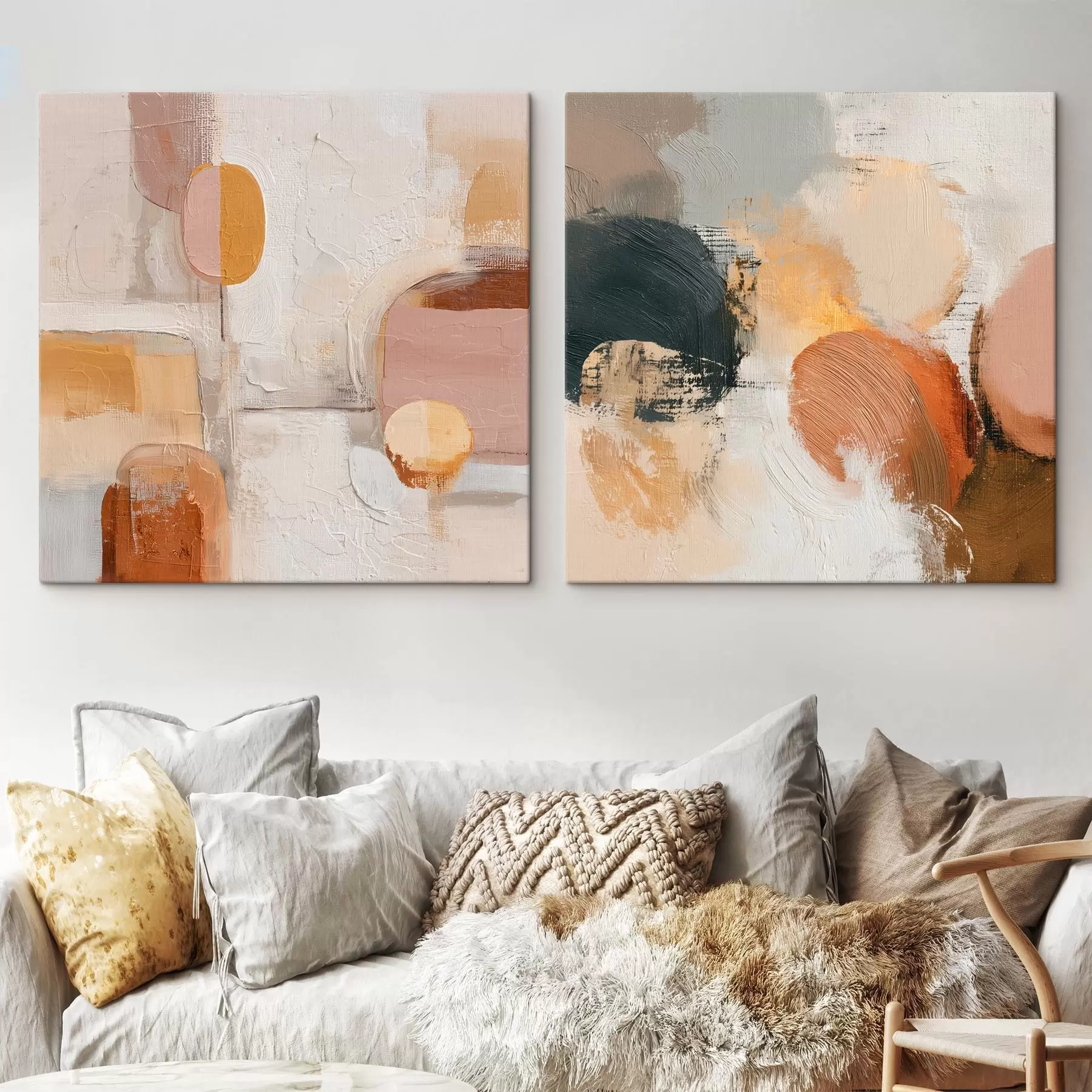 murales de pared Geometría de la calma en estilo abstracto m00747