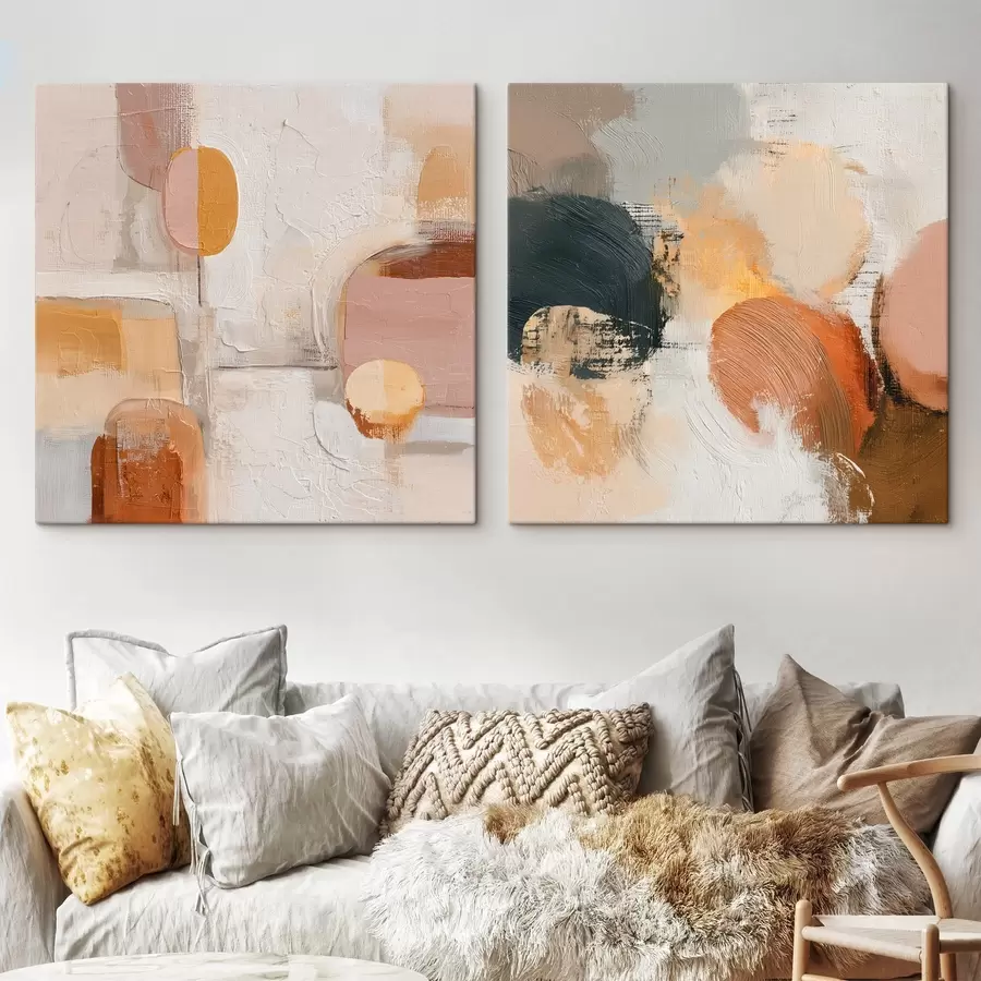 murales de pared Geometría de la calma en estilo abstracto m00747