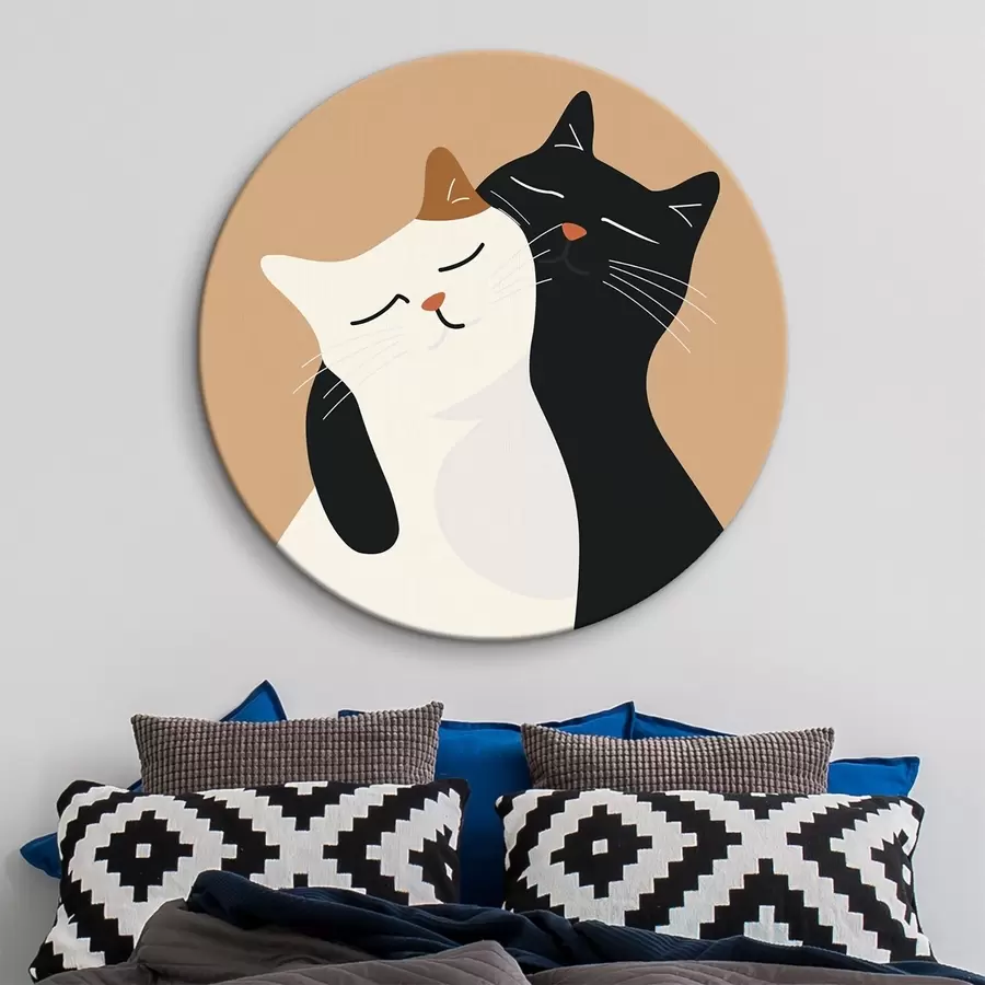 murales de pared Dúo de gatos r46043