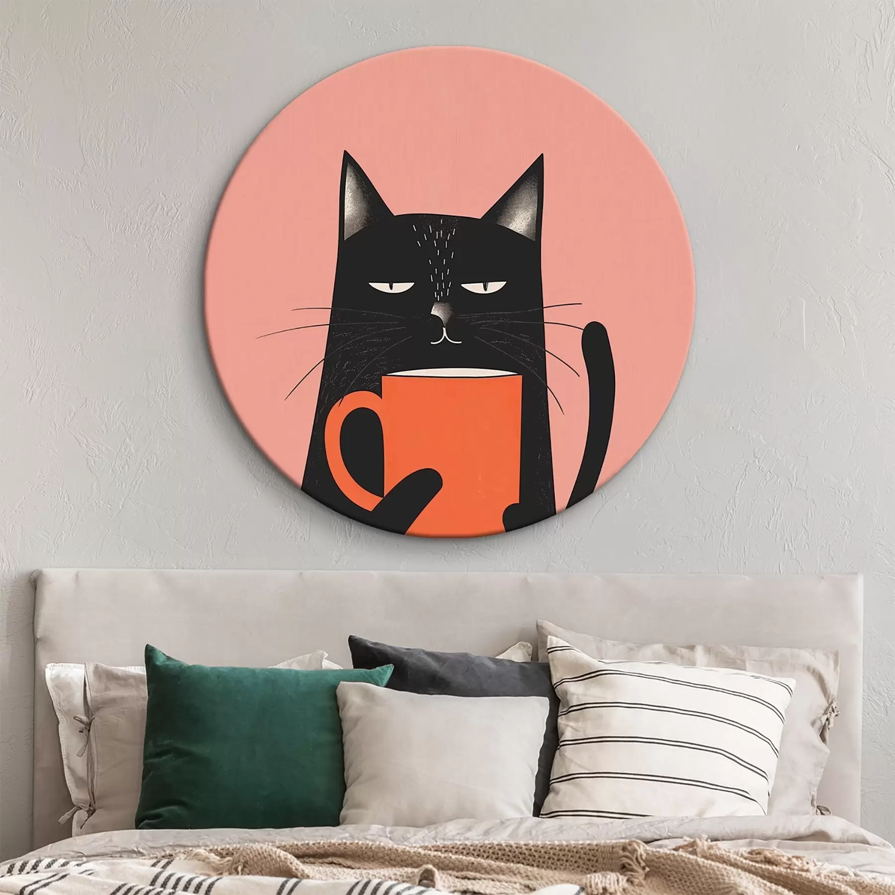 murales de pared Corazón de gato r46045