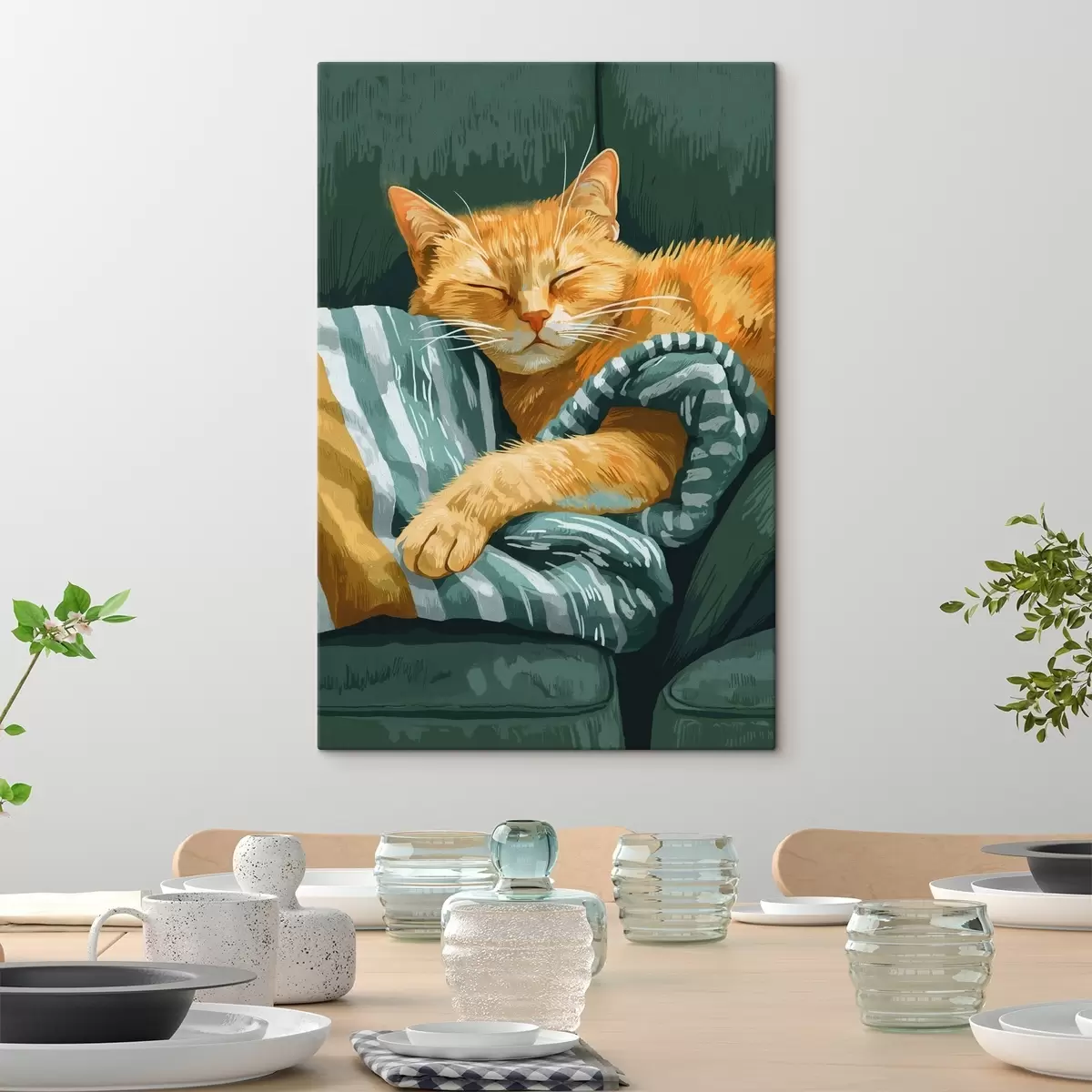 murales de pared Descanso del gato s46055