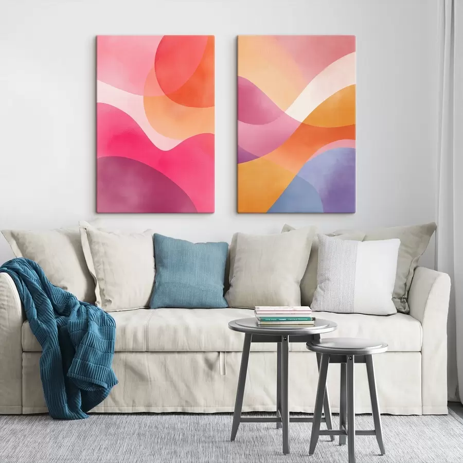 murales de pared Ondas abstractas m00807