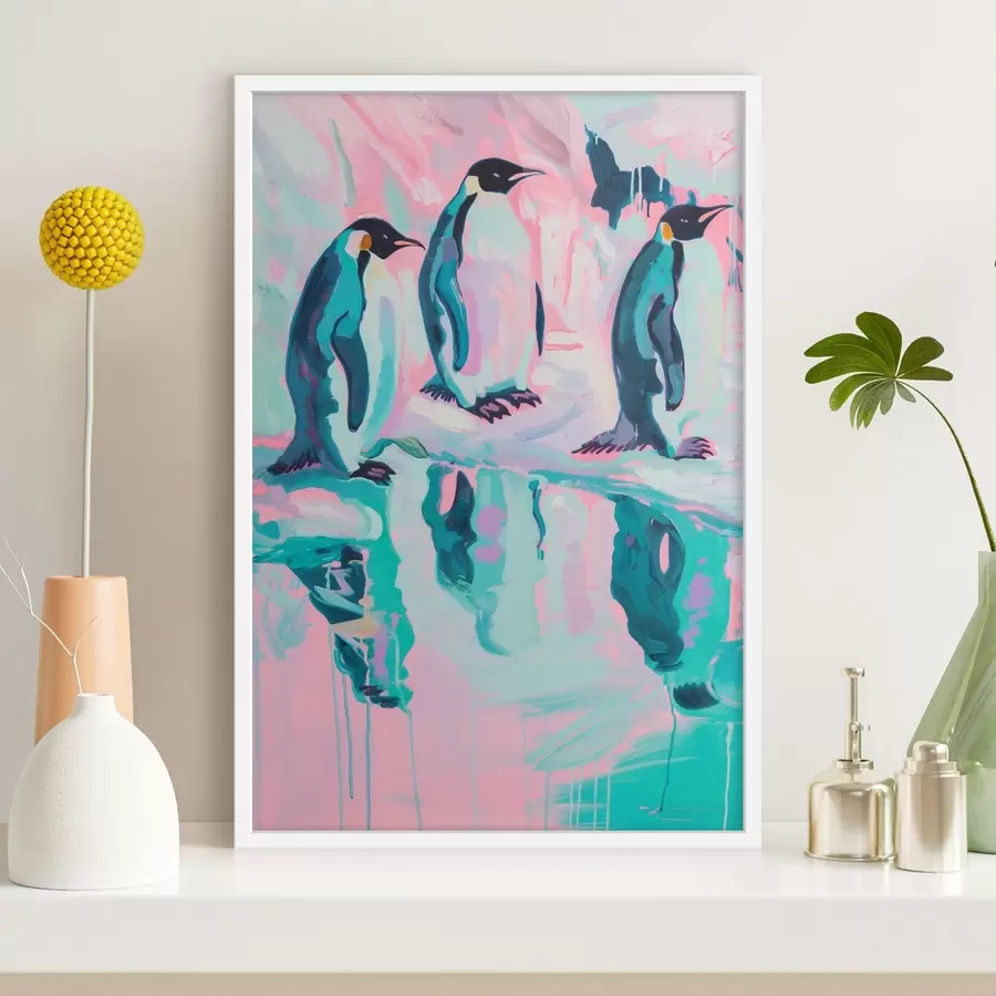 murales de pared Pingüinos f46033