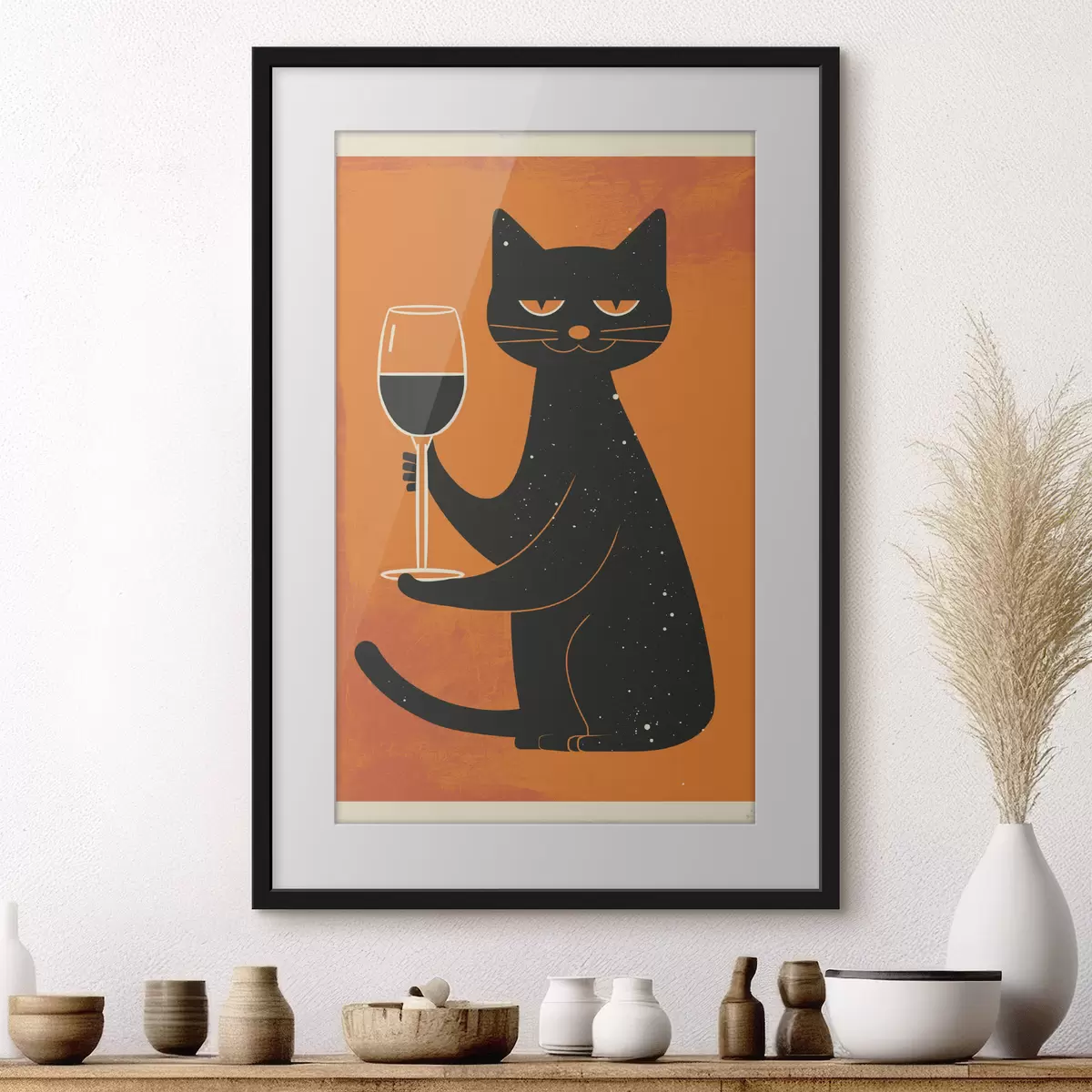 Poster Vino para gatos f46046