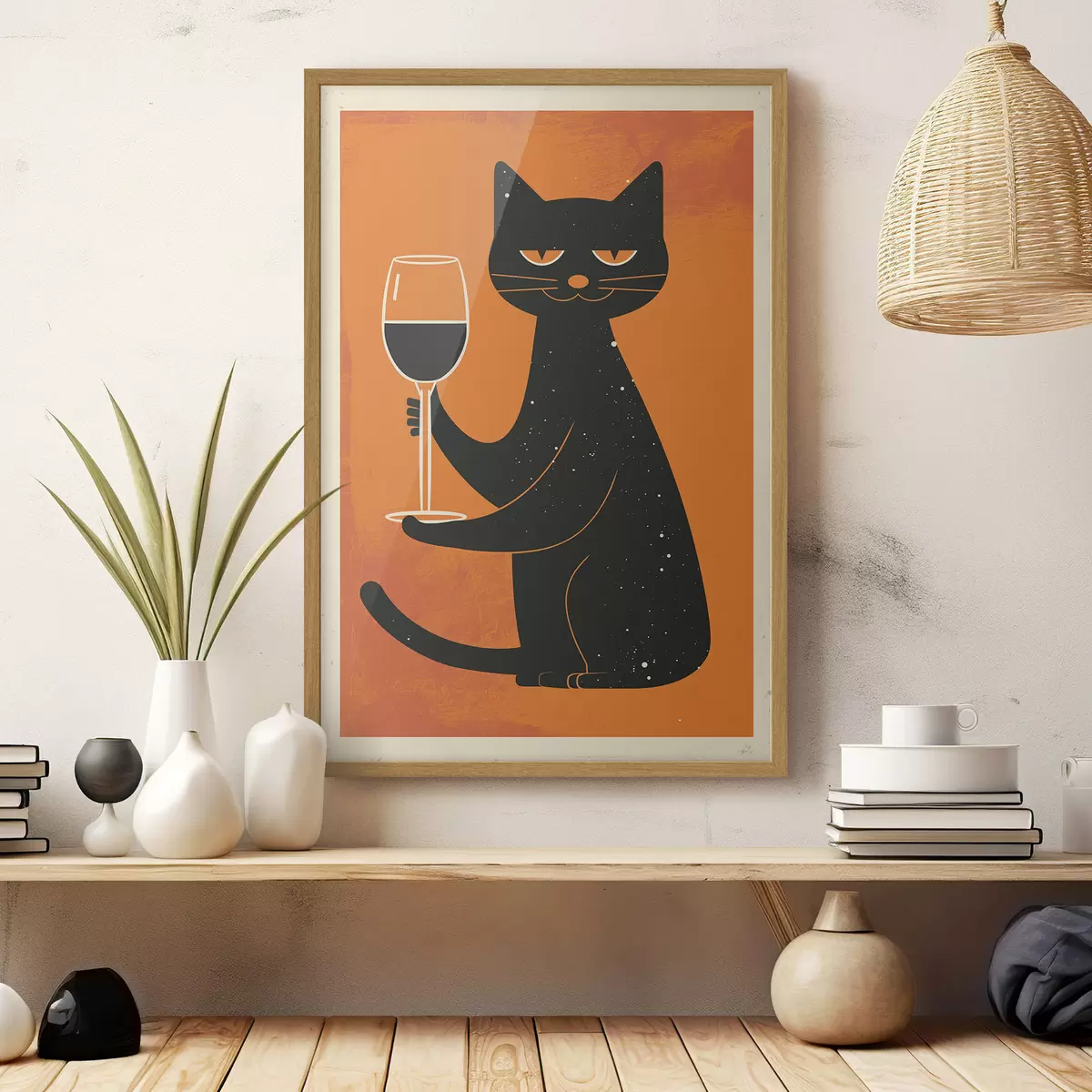 Poster Vino para gatos f46046