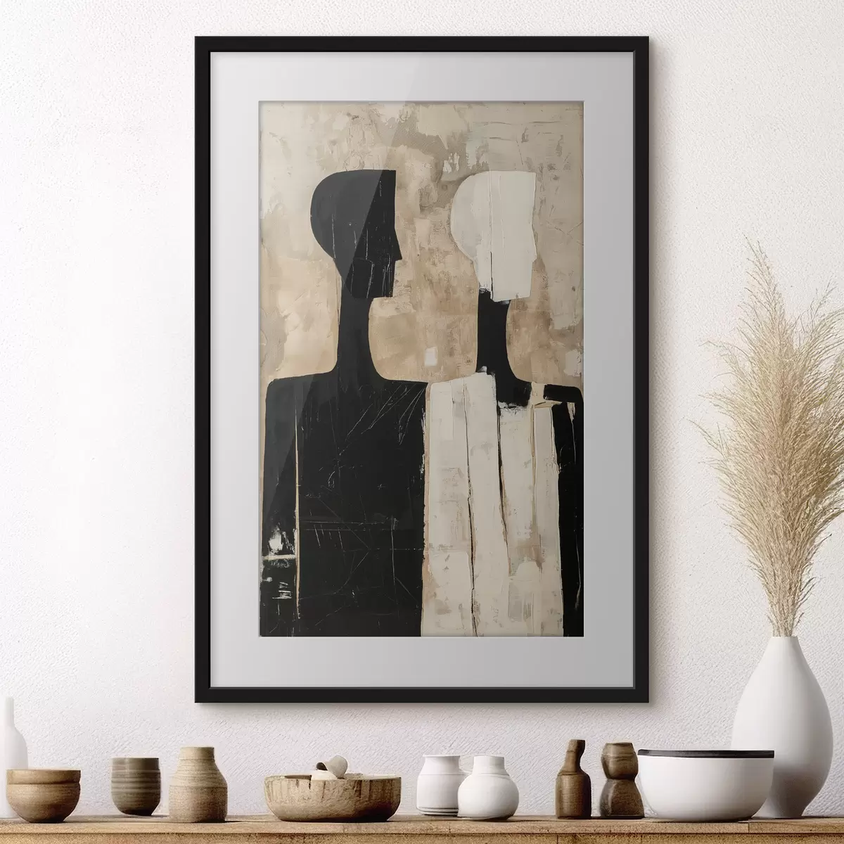 Poster Dos figuras abstractas f46050