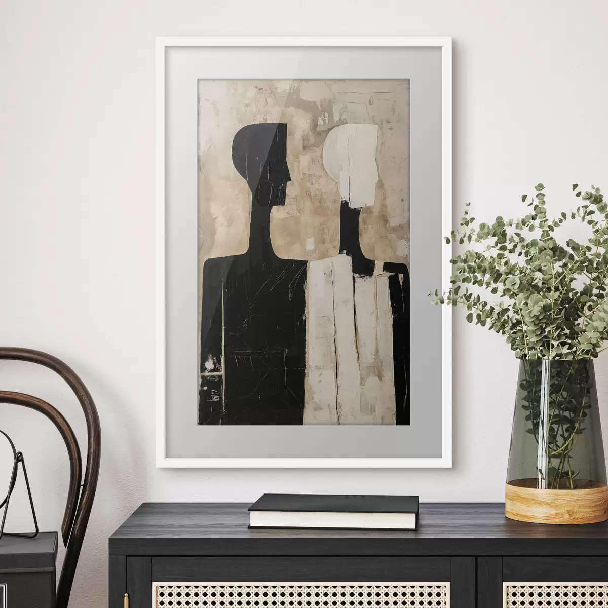 Poster Dos figuras abstractas f46050