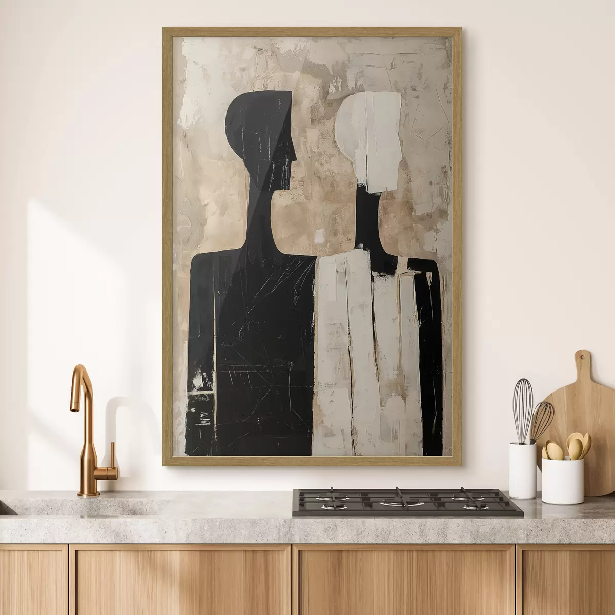 Poster Dos figuras abstractas f46050